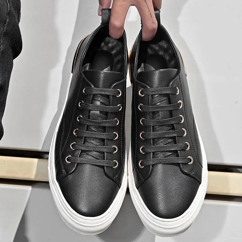 Tenis De Estilo Clásico En Leather Para Hombre