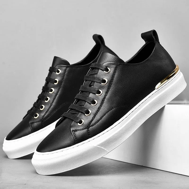 Tenis De Estilo Clásico En Leather Para Hombre
