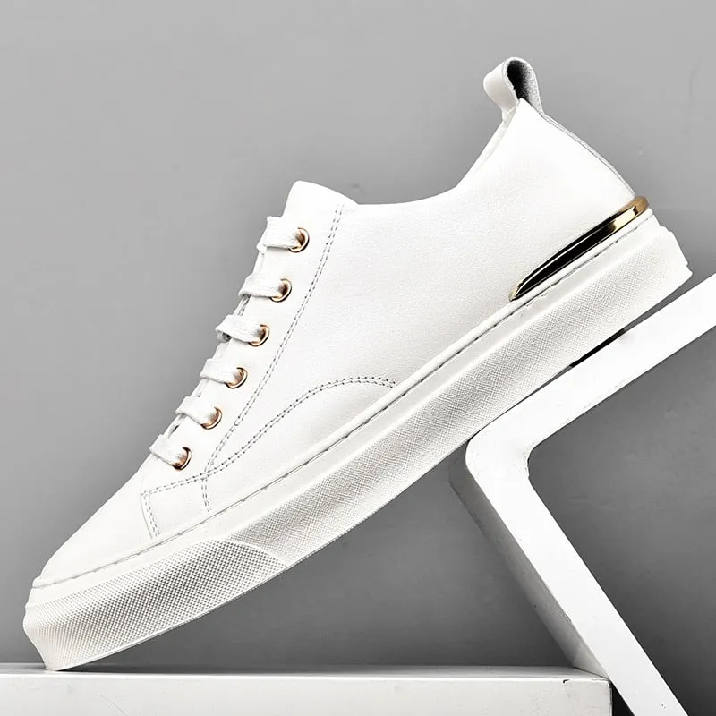 Tenis De Estilo Clásico En Leather Para Hombre