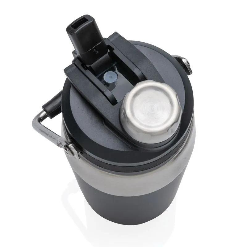 Termo al vacío de acero inoxidable con tapa doble función