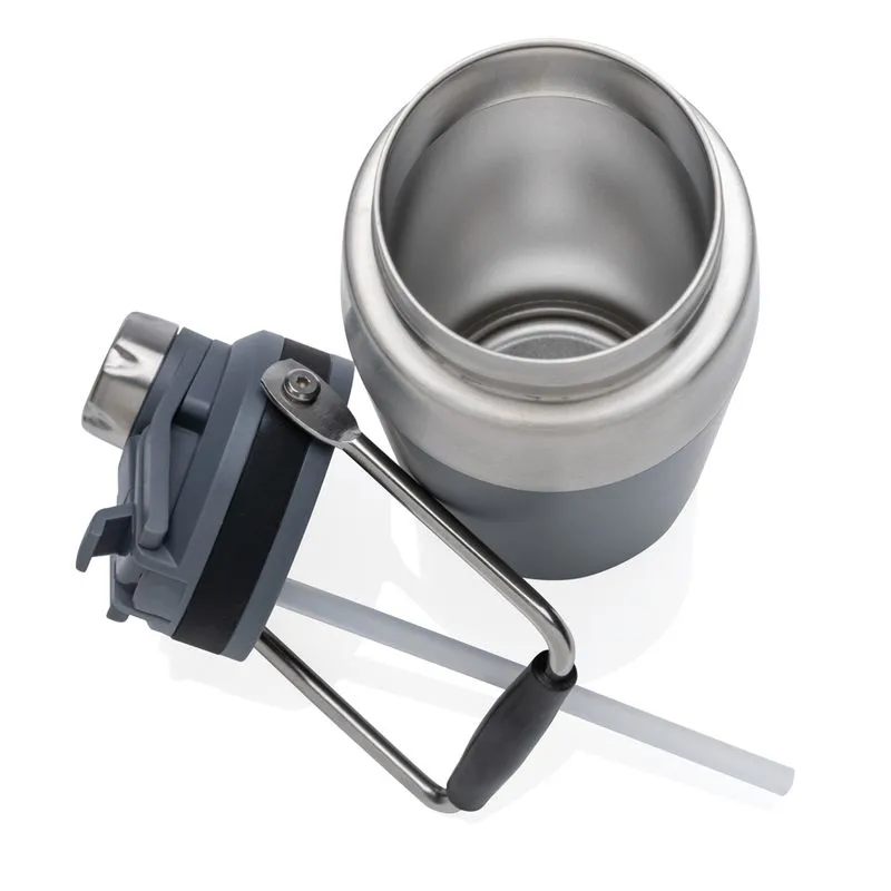 Termo al vacío de acero inoxidable con tapa doble función