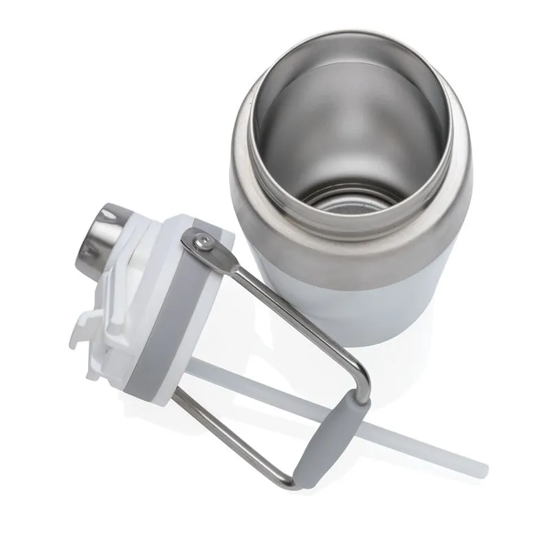 Termo al vacío de acero inoxidable con tapa doble función