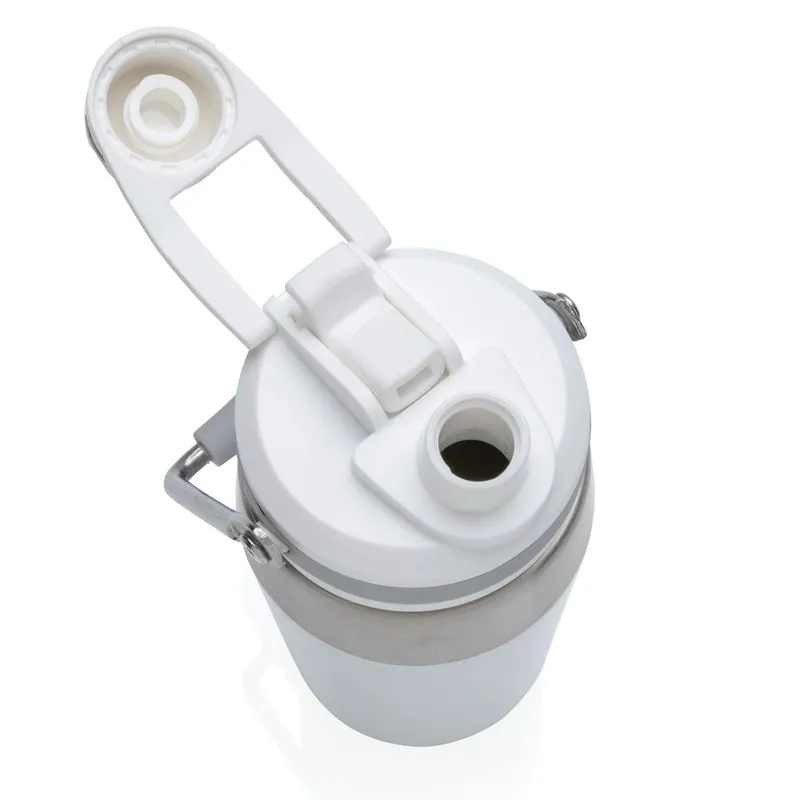 Termo al vacío de acero inoxidable con tapa doble función