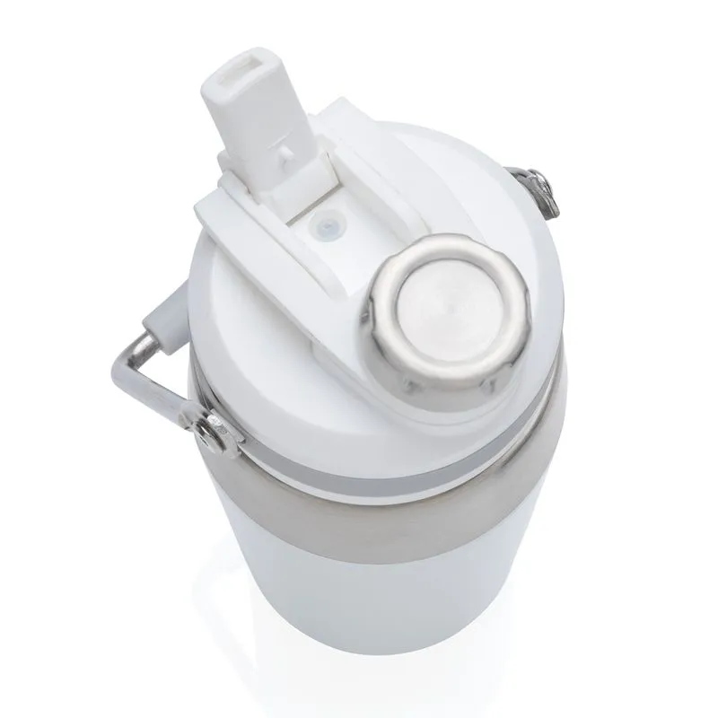Termo al vacío de acero inoxidable con tapa doble función