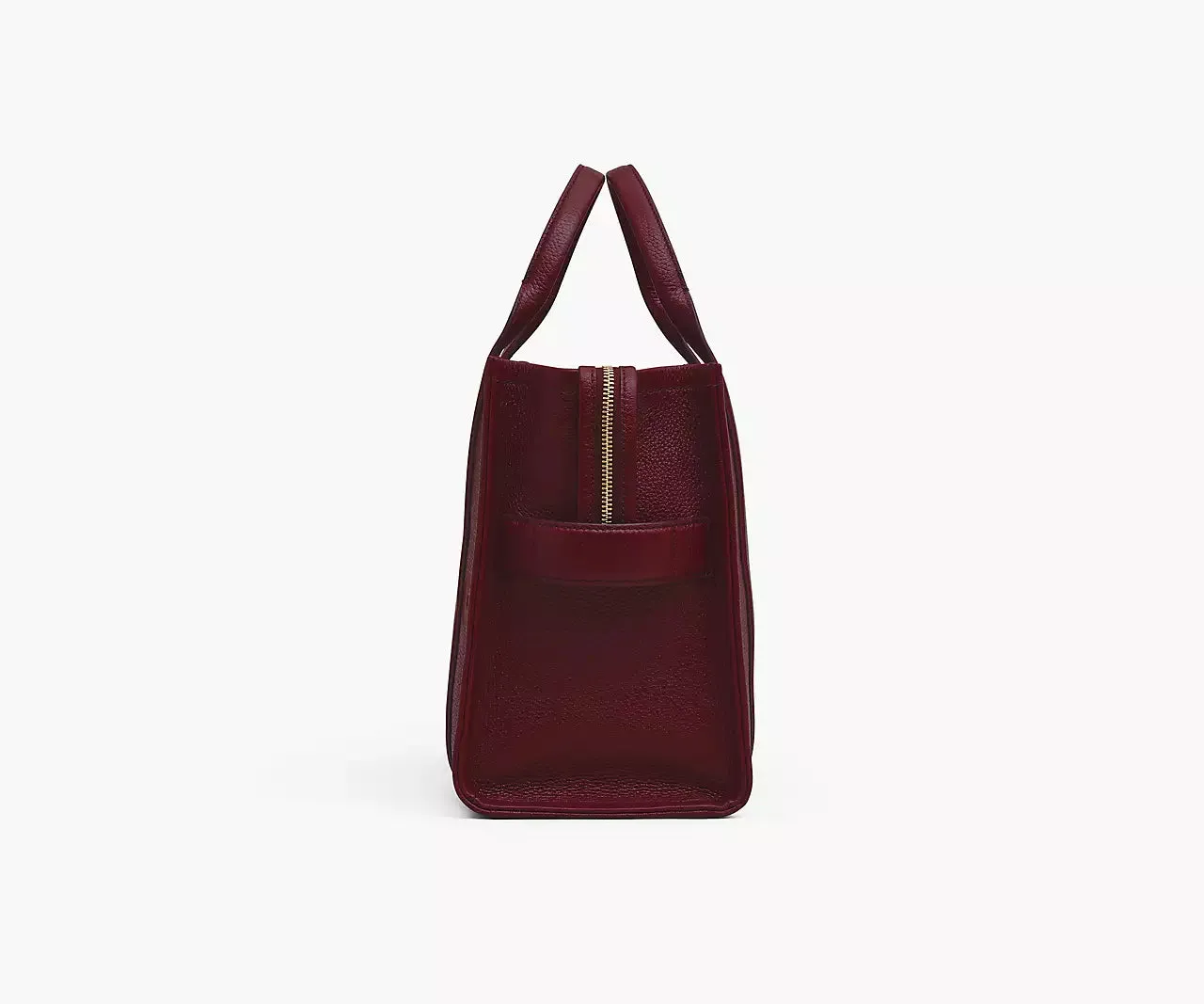 THE LEATHER TOTE BAG MEDIUM BURDEOS