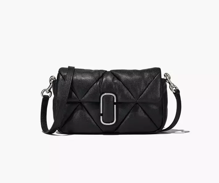 THE PUFFY DIAMOND QUILTED J MARC SHOULDER BAG NEGRO