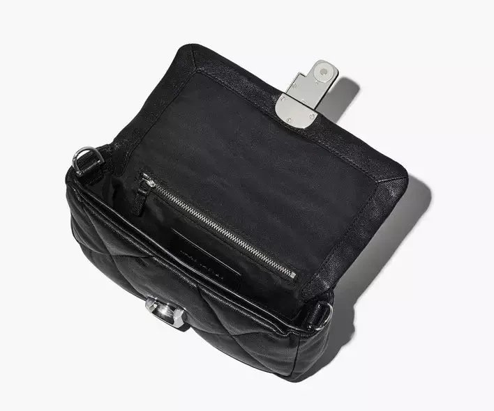 THE PUFFY DIAMOND QUILTED J MARC SHOULDER BAG NEGRO