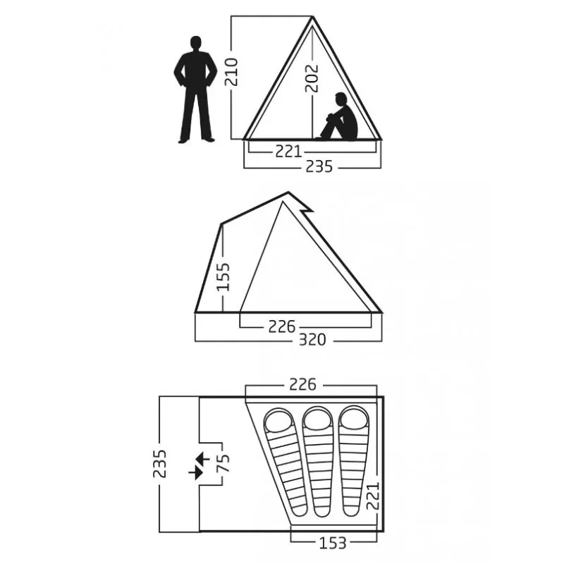 Tienda NORDISK Thrymheim 3 Square Tipi Tent (Picante)