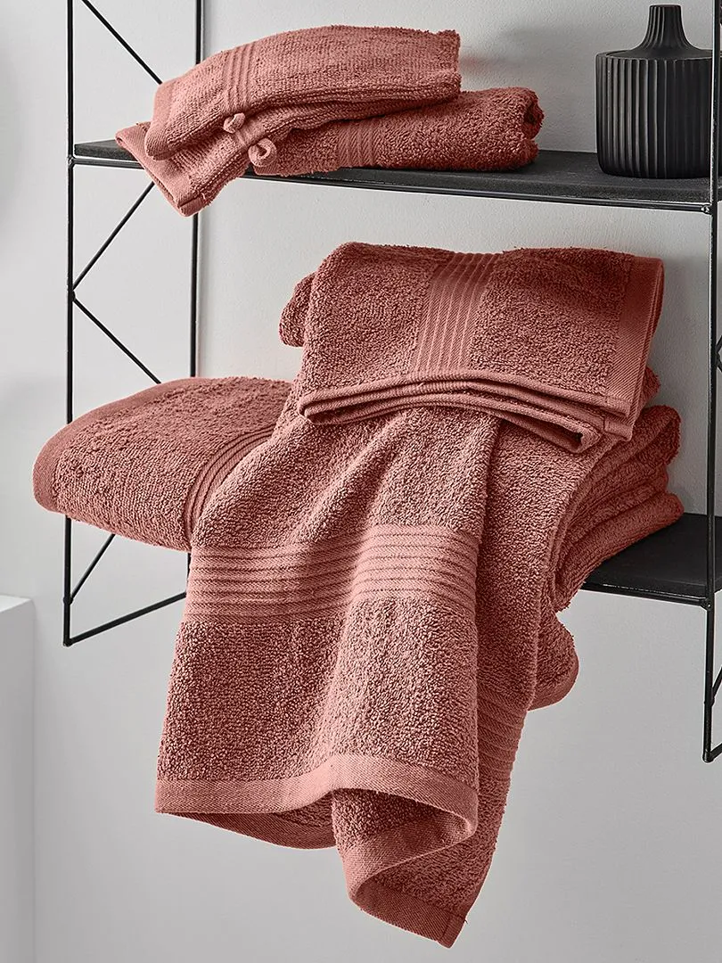 TOALLA DE BAñO 50 X 90 CM  TERRACOTA