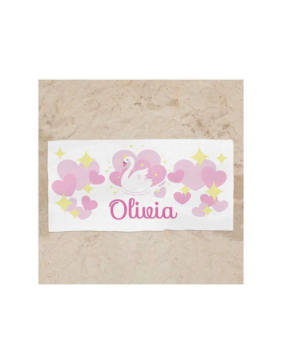 Toalla de baño Premium Cisne Personalizada de Mi Pipo
