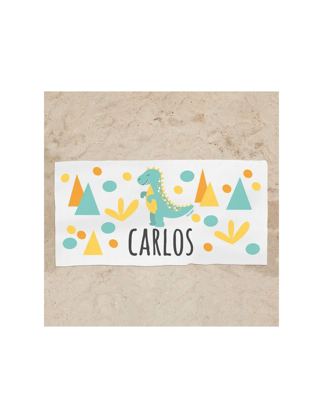 Toalla de baño Premium Dinosaurio Personalizada de Mi Pipo