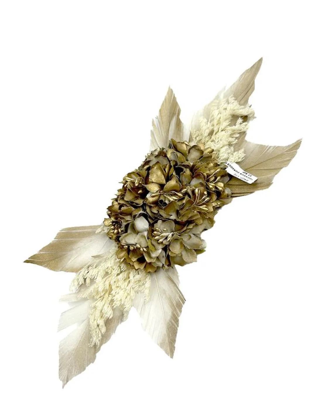 TOCADOS DORADOS APLIQUE BROCHE PARA BODAS Y EVENTOS