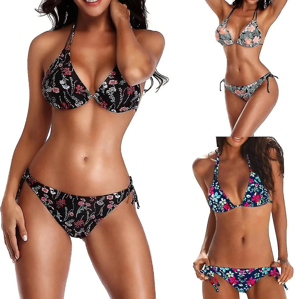 TRAJE DE BAñO DE MUJER PUSHUPBRAS BIKINI SET STRINGSWIMWEAR TRAJE DE BAñO ROPA DE PLAYA