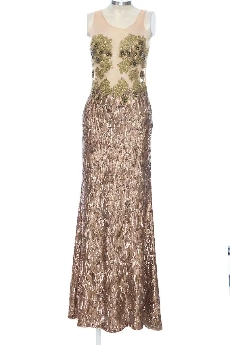 VESTIDO / ENTERIZO COLOR DORADO  CAROLINA ESTEFAN