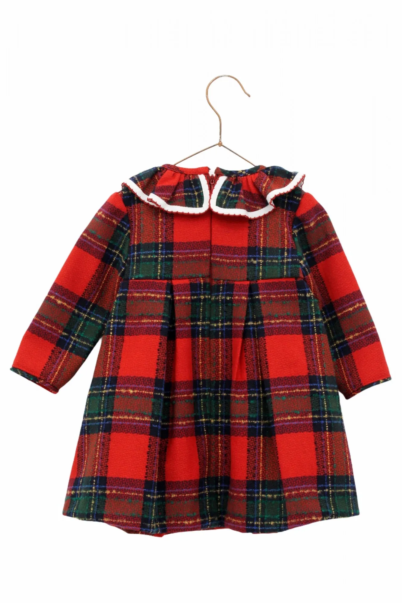 Vestido de cuadros marca Foque. Colección abetos