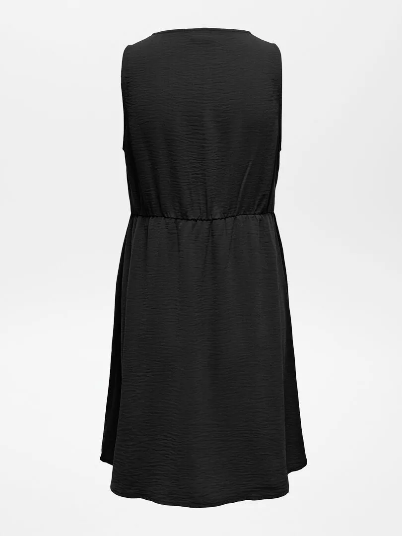 VESTIDO DE ESTILO BOHEMIO  NEGRO