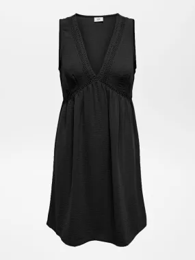Vestido de estilo bohemio - NEGRO