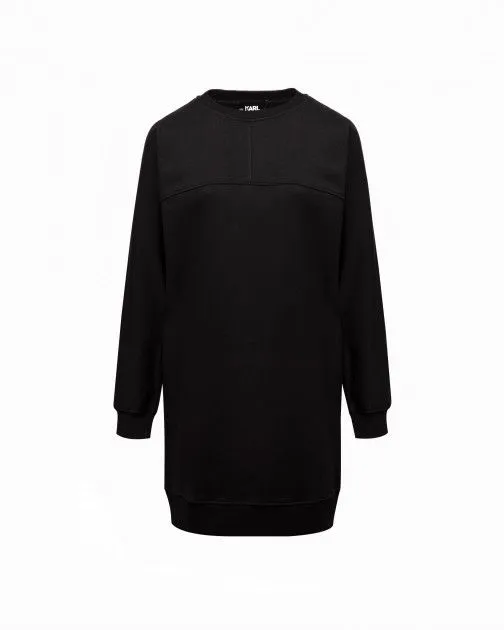 Vestido Karl Lagerfeld Big Logo Sweat Dress 230W1355 Negro