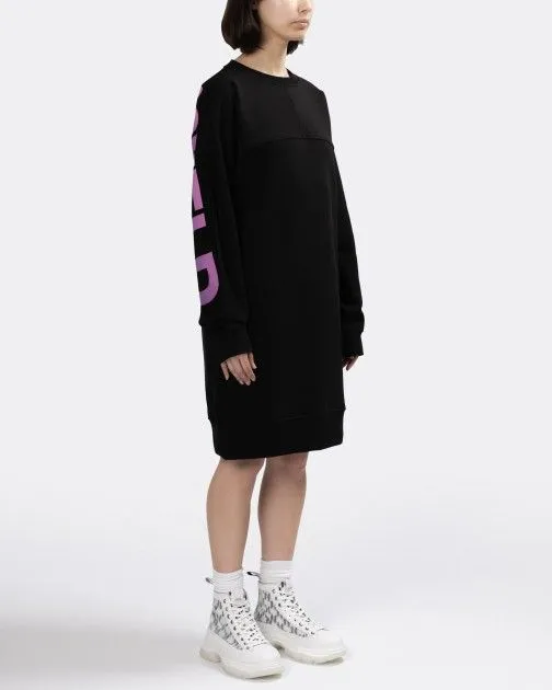 Vestido Karl Lagerfeld Big Logo Sweat Dress 230W1355 Negro