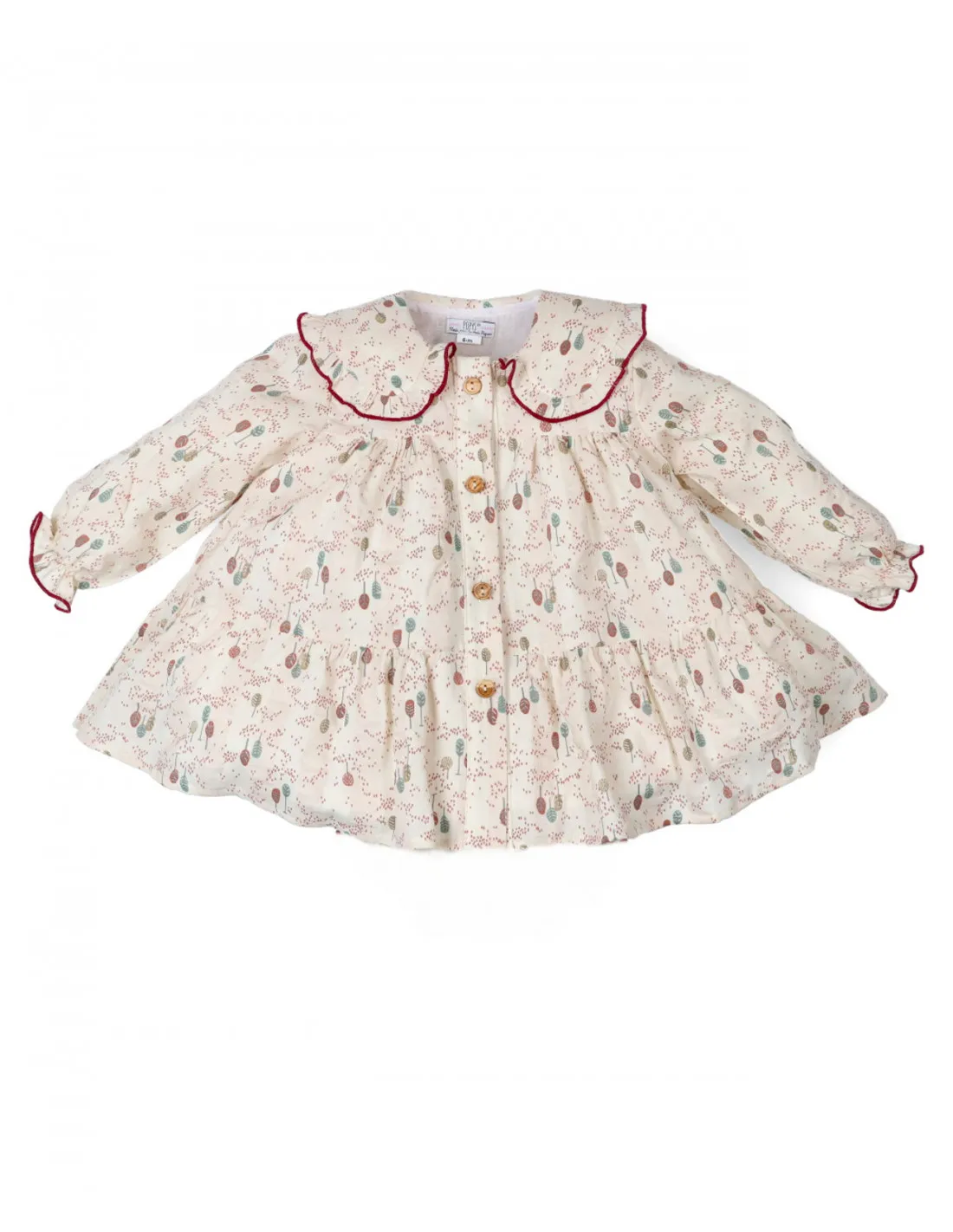 Vestido niña Hojas de Popys invierno