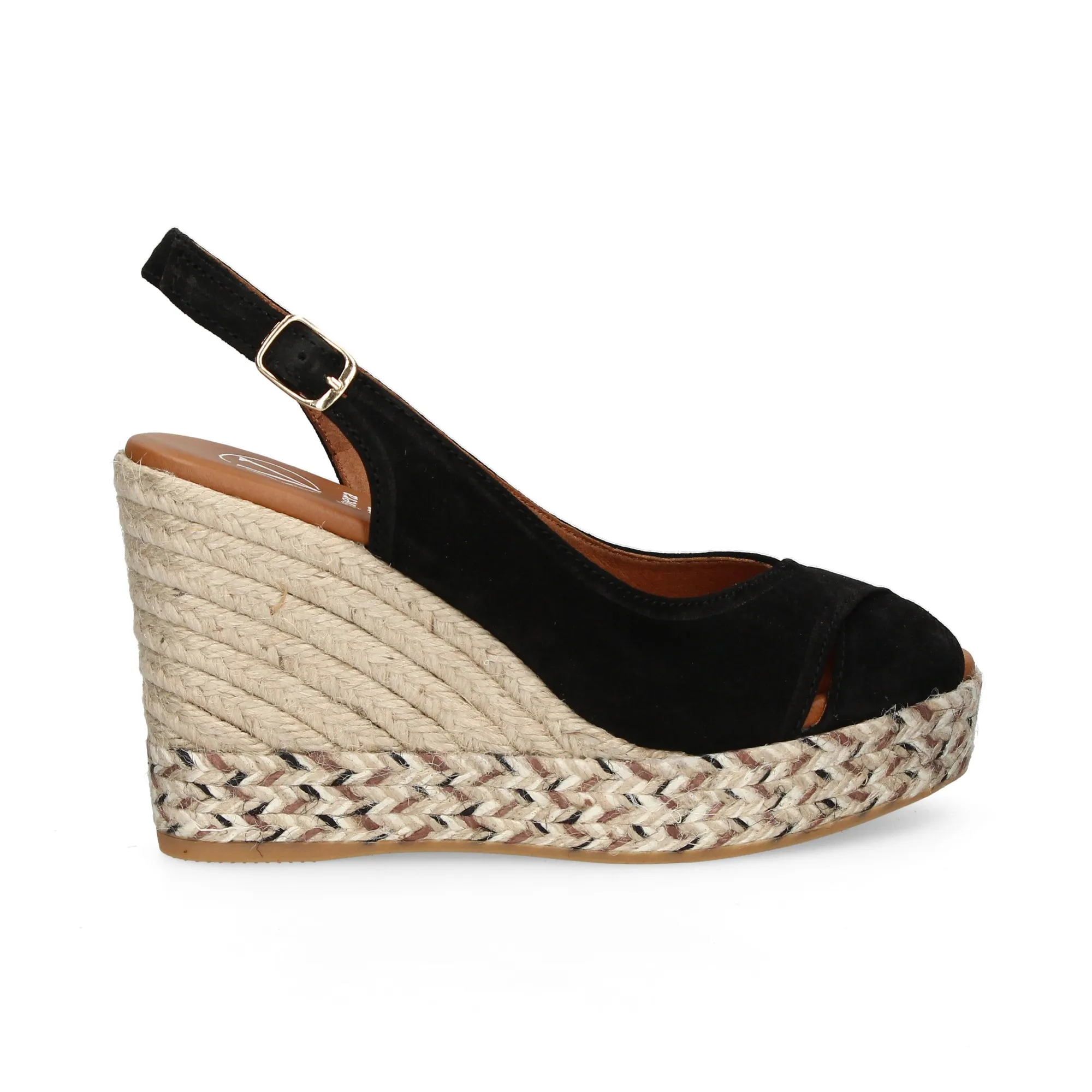 VIGUERA Zapatos cuña NEGRO