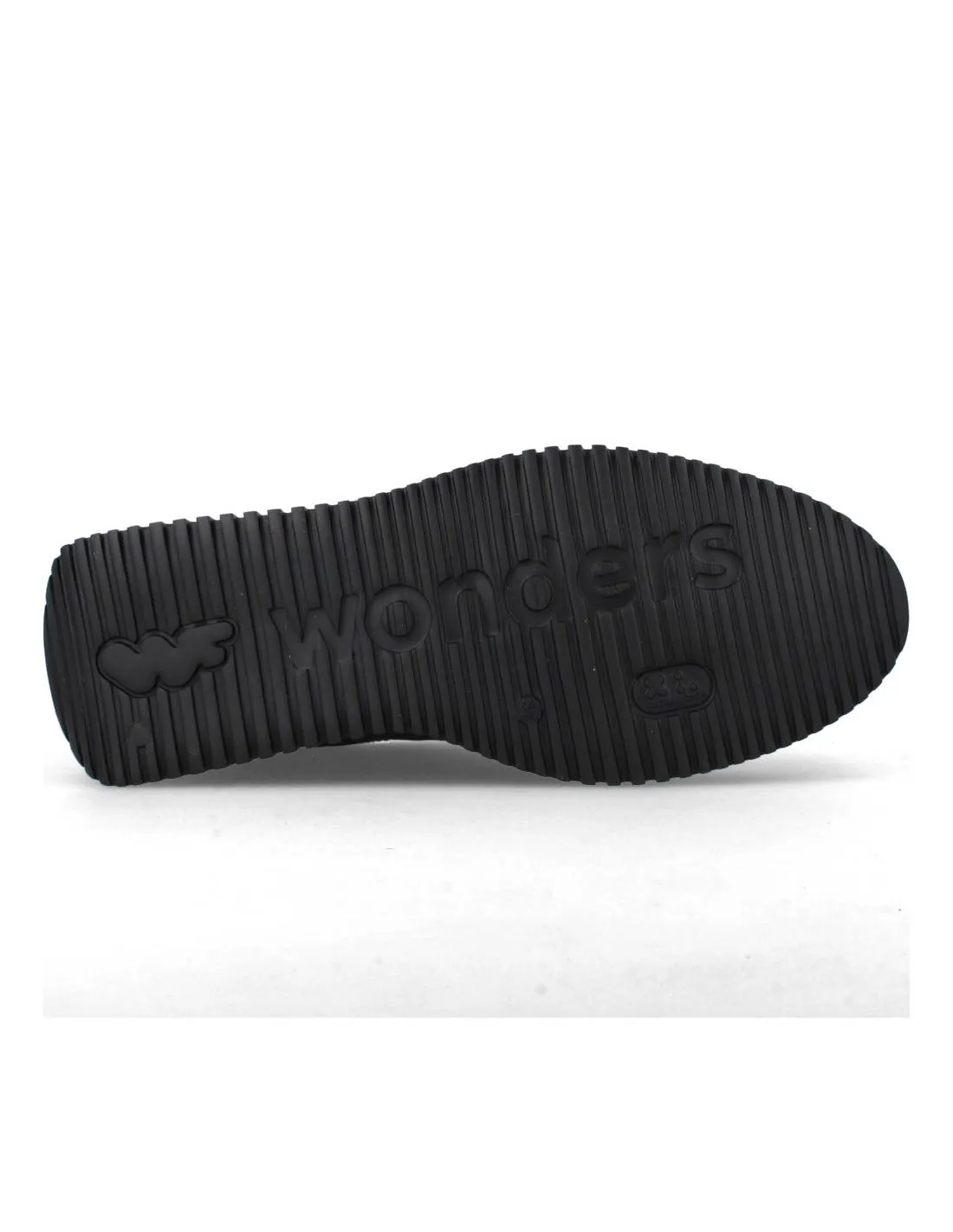 WONDERS  SNEAKERS CUñA COMBINADA NEGRO