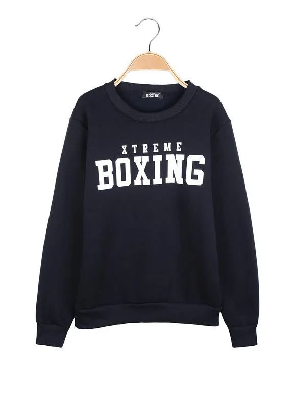 Xtreme Boxing Sudadera pesada con cuello redondo para niño