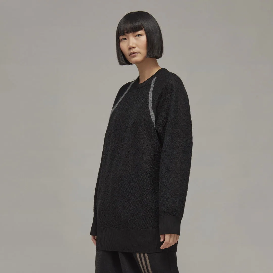 Y3 CLASSIC SHEER KNIT CREW SWEATER