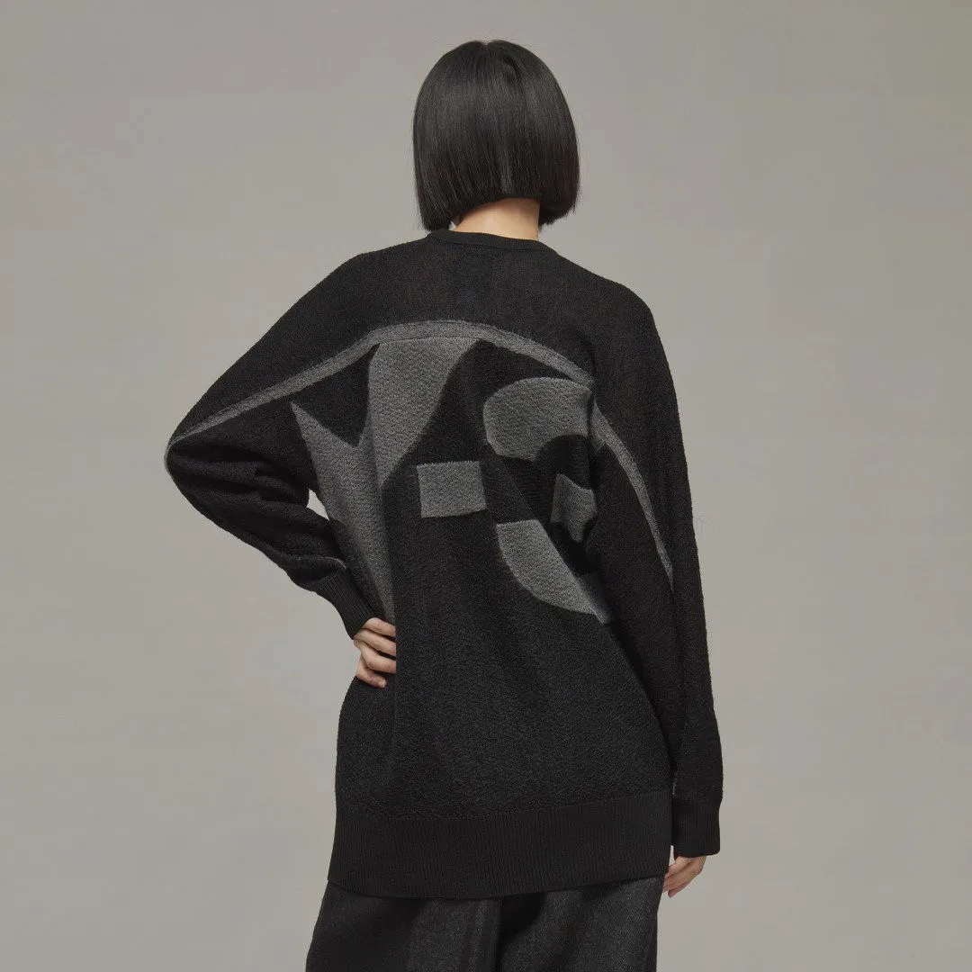 Y3 CLASSIC SHEER KNIT CREW SWEATER