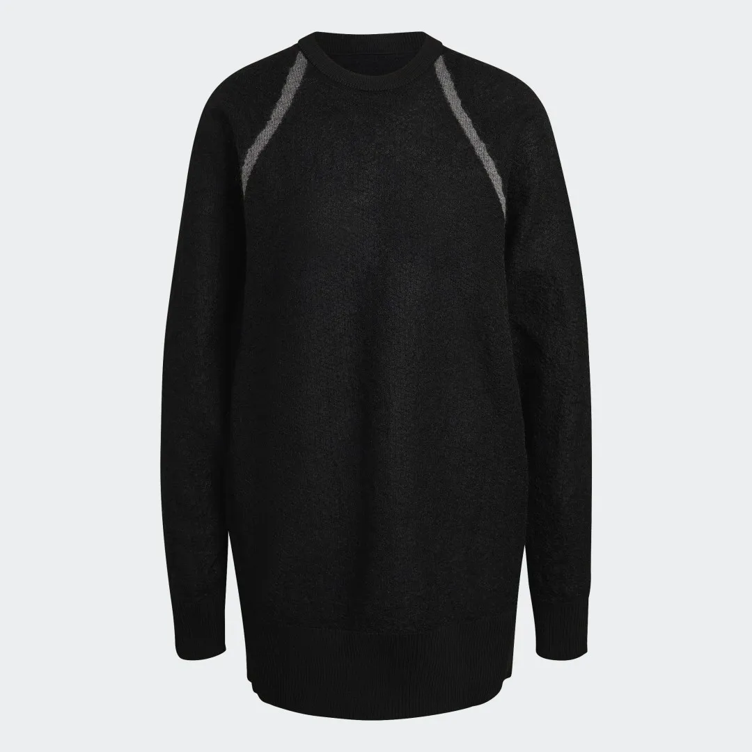 Y3 CLASSIC SHEER KNIT CREW SWEATER