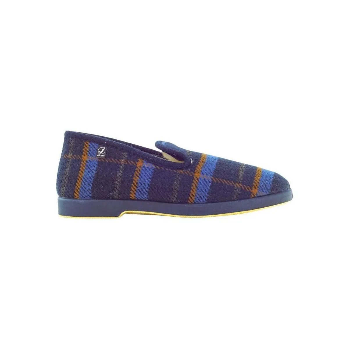 ZAPATILLA CASA HOMBRE INVIERNO CUADROS LANA 106
