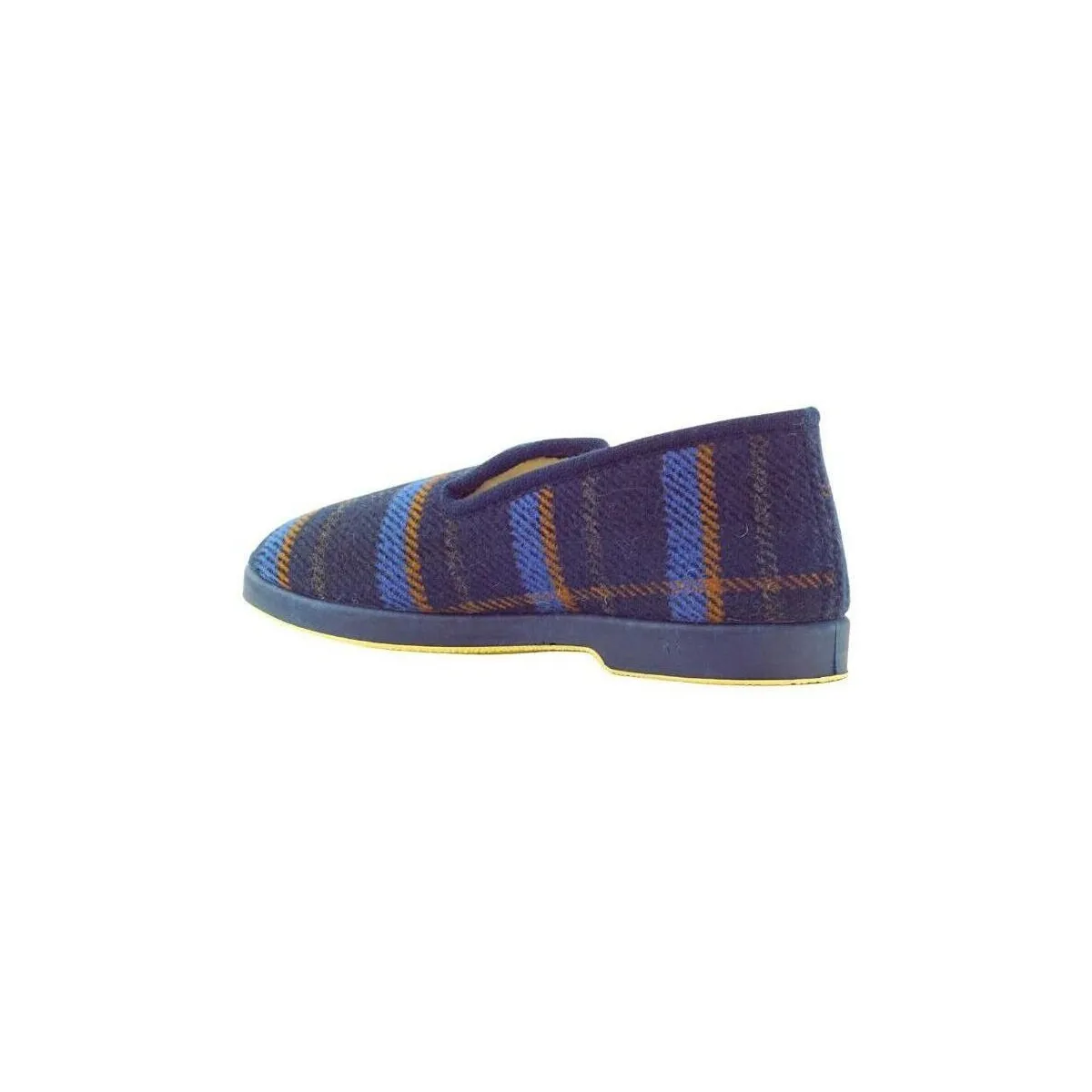 ZAPATILLA CASA HOMBRE INVIERNO CUADROS LANA 106