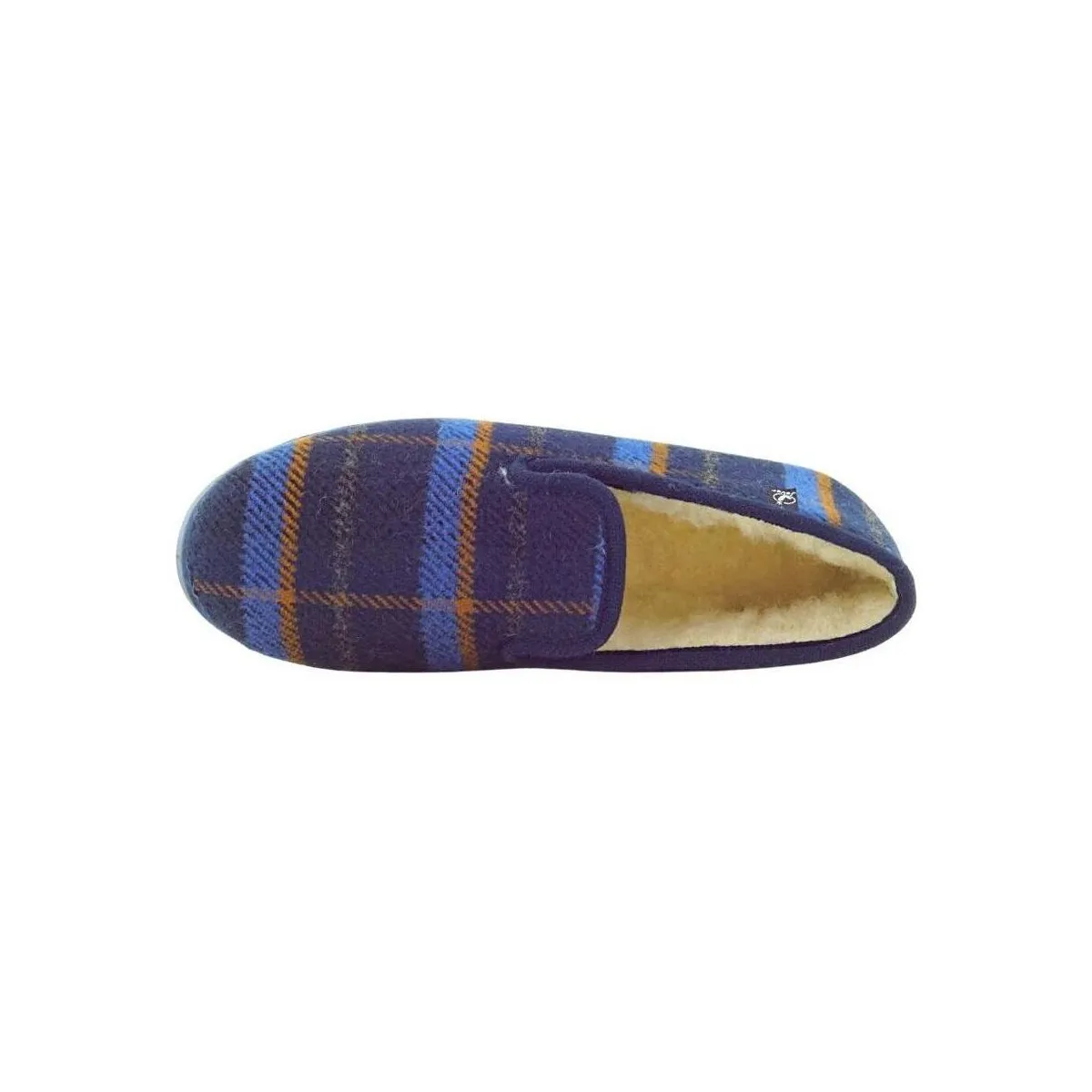 ZAPATILLA CASA HOMBRE INVIERNO CUADROS LANA 106