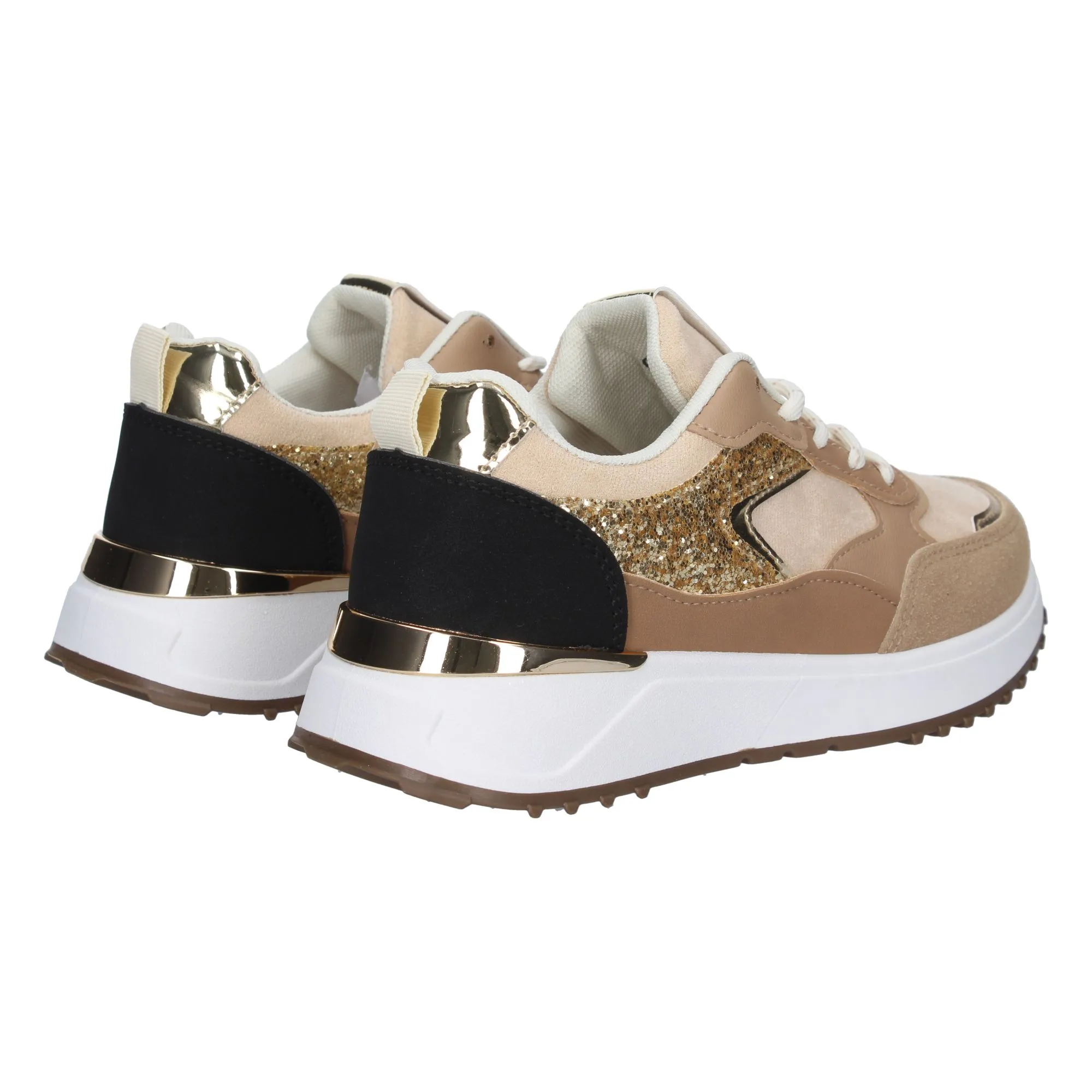 Zapatilla deportiva cómoda para mujer color kaki
