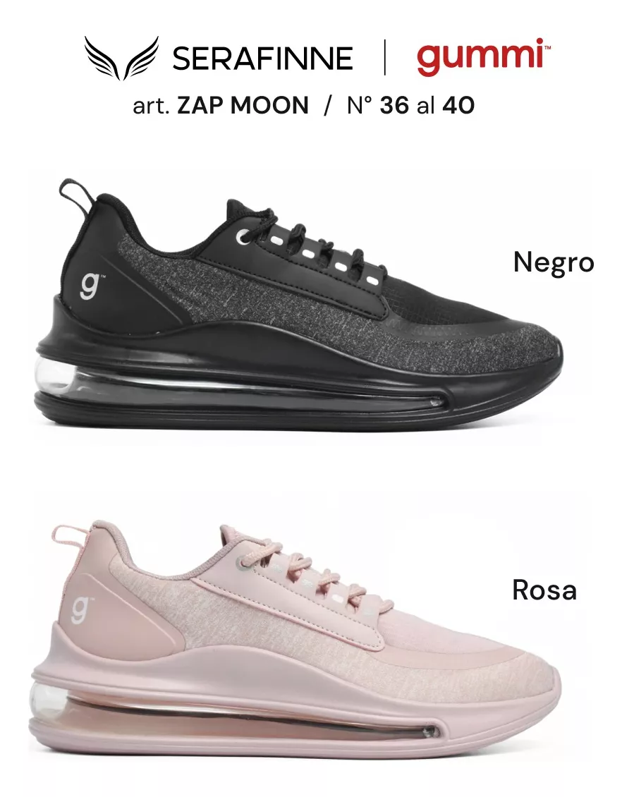 Zapatilla Mujer Hombre Deportiva Camara Aire Gummi Moon G720