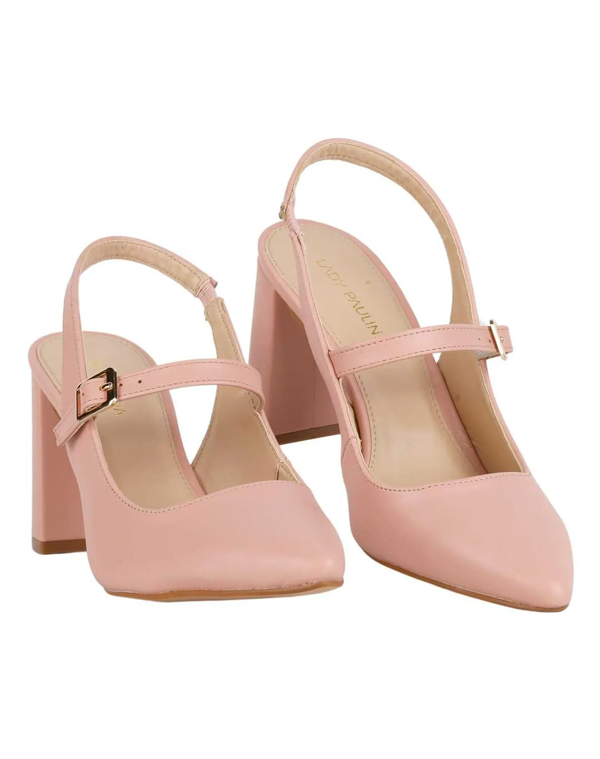 Zapatilla Mujer Tacón Rosa Lady Paulina 02704006