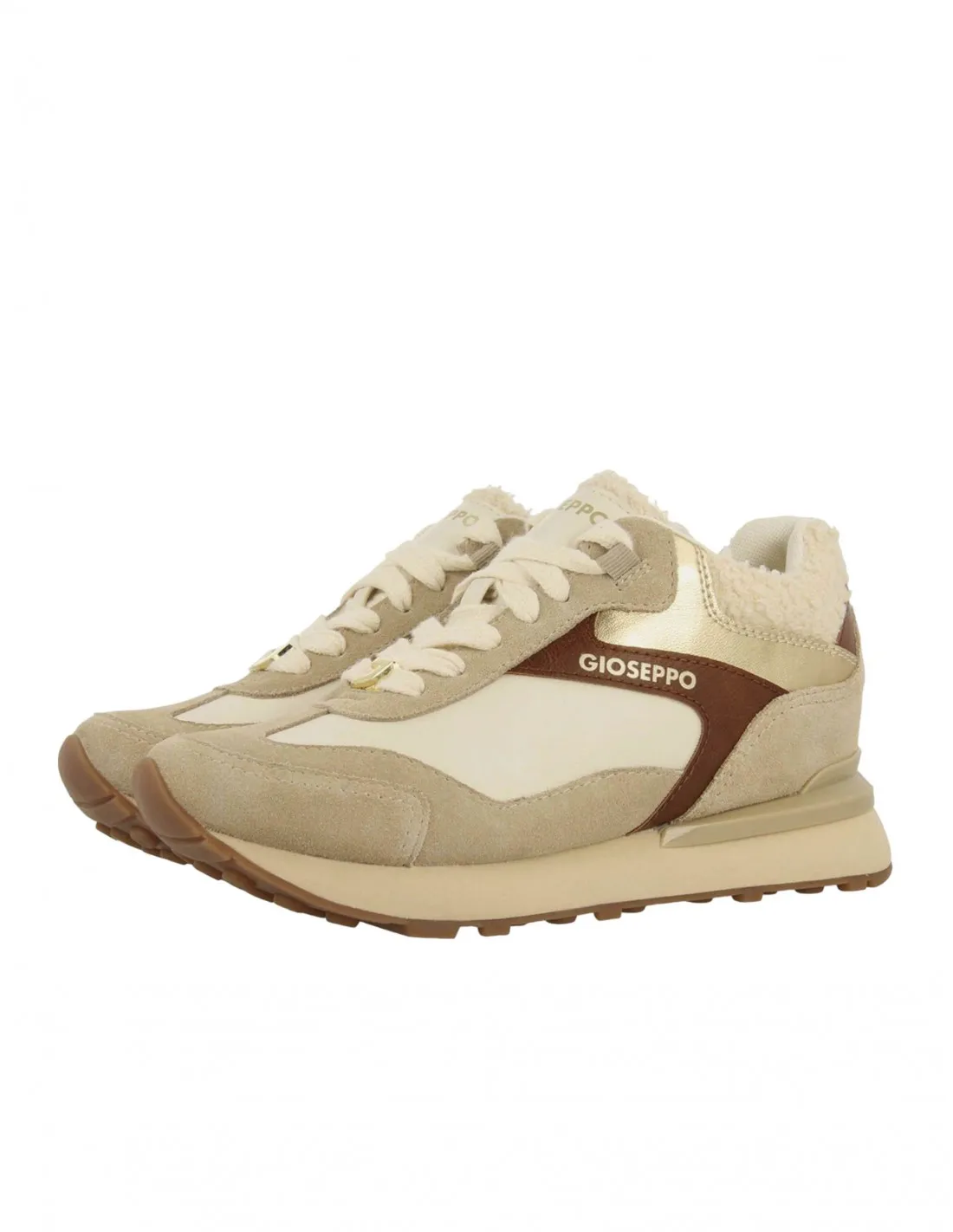 Zapatillas Borreguito Cuña Interna Gioseppo