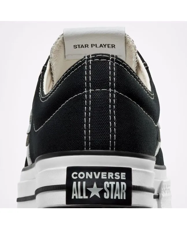 ZAPATILLAS CONVERSE STAR PLAYER 76 LOW TOP NEGROBLANCO VINTAGE