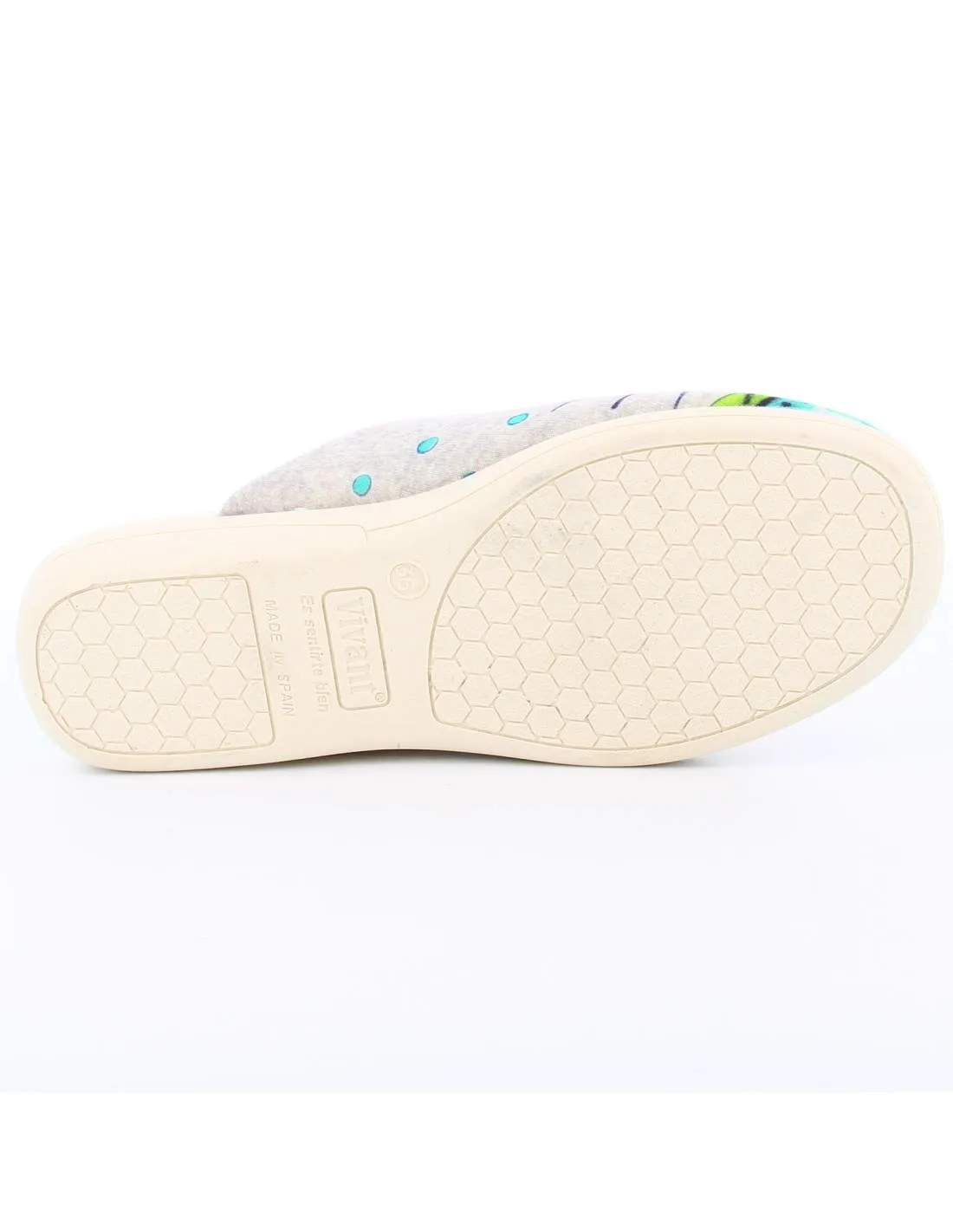 Zapatillas de Casa "En mi hogar encuentro mi calma" Bahía Gris