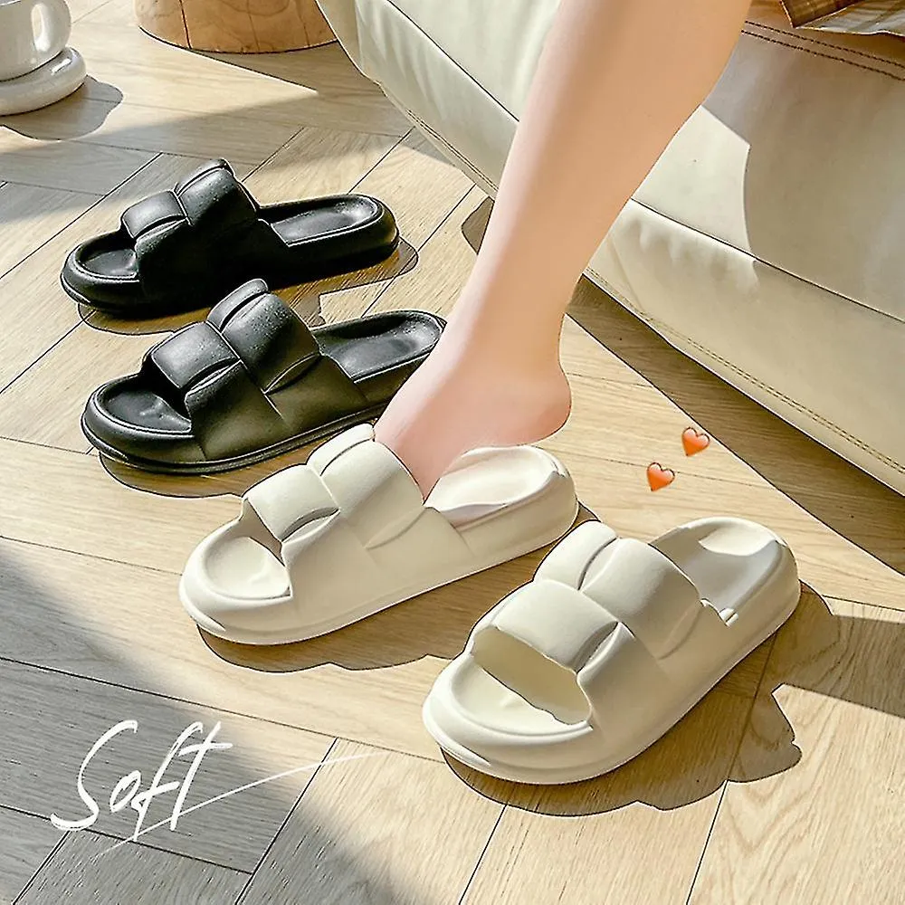 Zapatillas de hogar Soft Comfort Thick Suela Zapatillas de verano para mujeres Hombre
