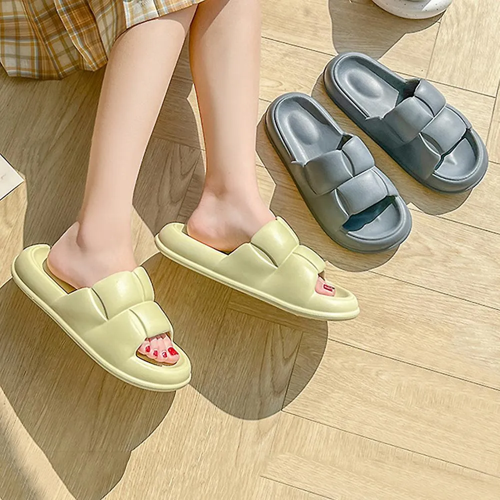 Zapatillas de hogar Soft Comfort Thick Suela Zapatillas de verano para mujeres Hombre