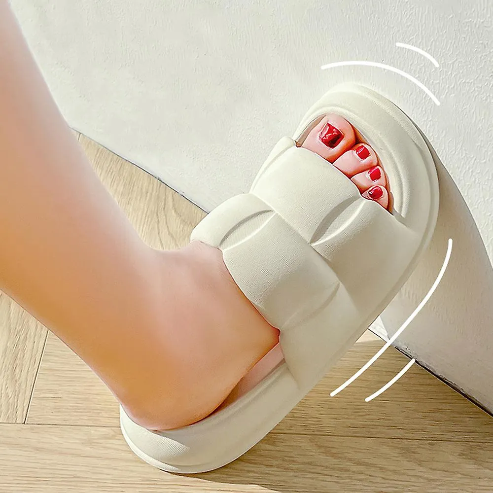 Zapatillas de hogar Soft Comfort Thick Suela Zapatillas de verano para mujeres Hombre
