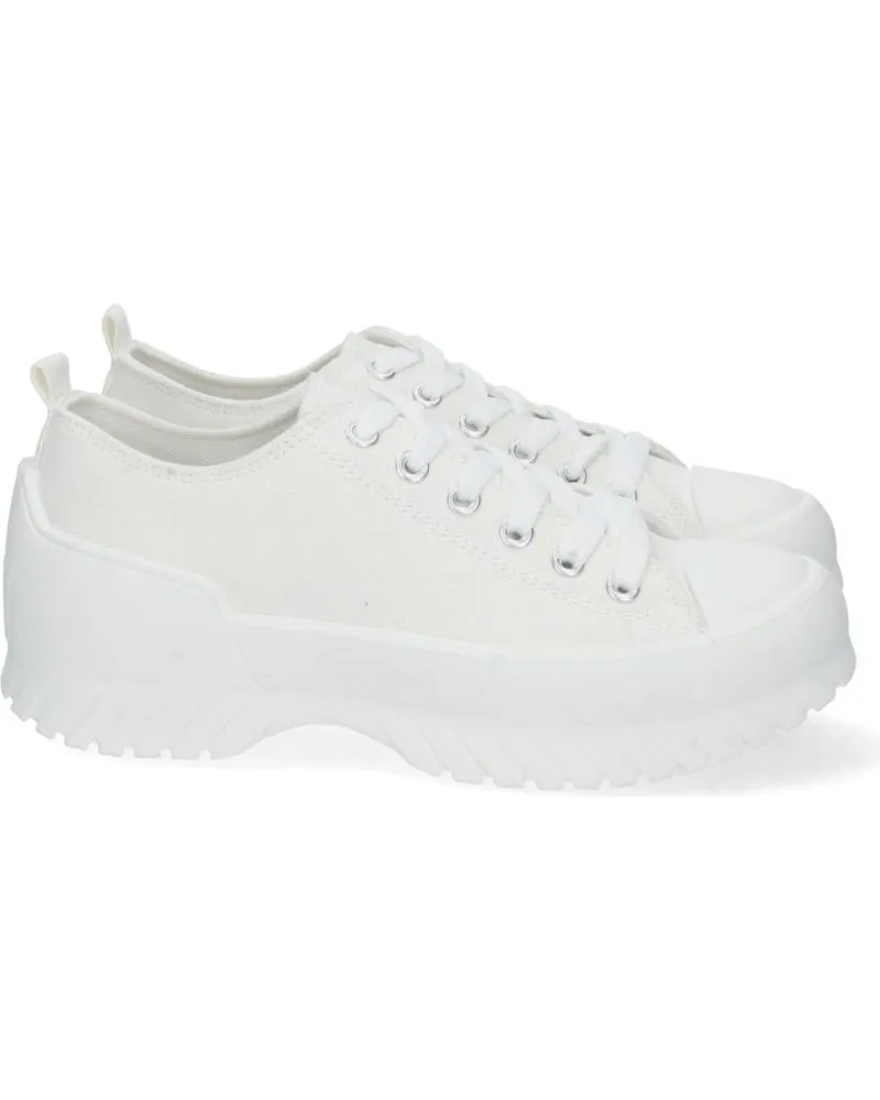 Zapatillas deporte PUNTOSALAO  de Mujer ZAPATILLAS PLANAS DE LONA CON PLATAFORMA MUJER COLOR BLANCO  VARIOS COLORES