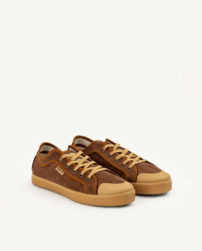 Zapatillas veganas marrones para hombre y mujer cipr&eacute;s caf&eacute;