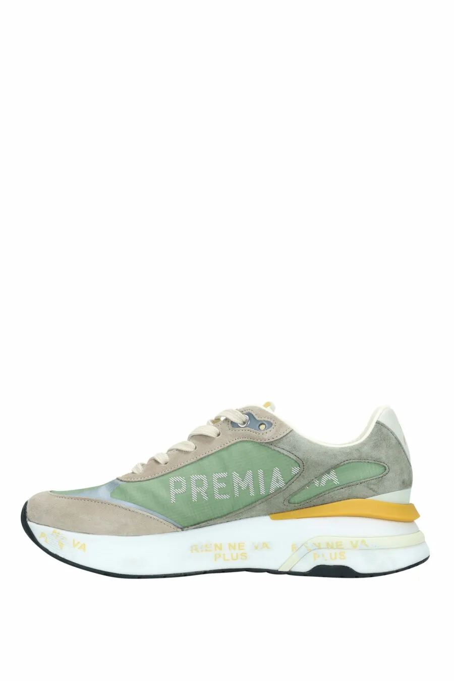 Zapatillas verde con beige 