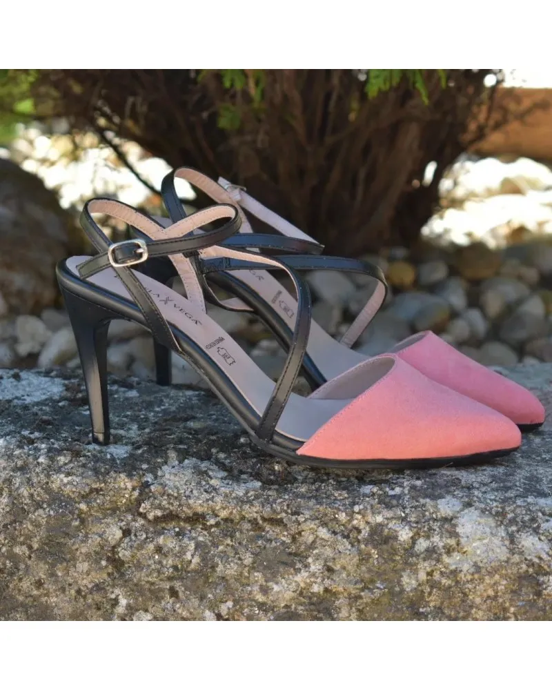 Zapato destalonado tacón alto