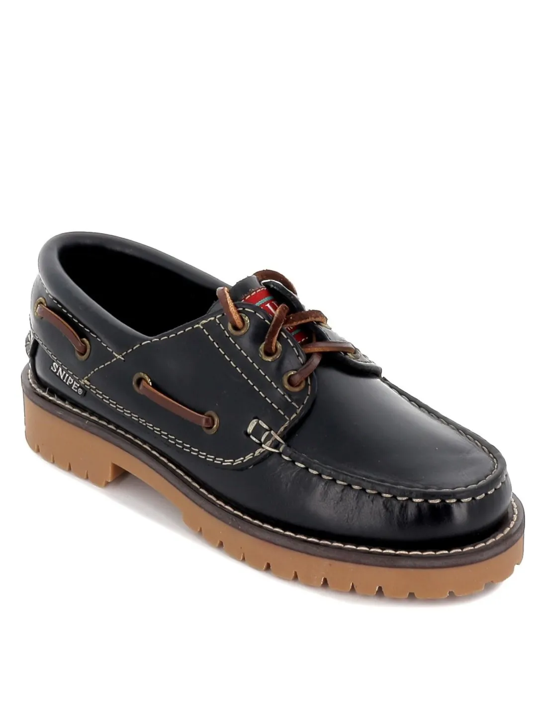 Zapato náutico de piel para hombre SNIPE