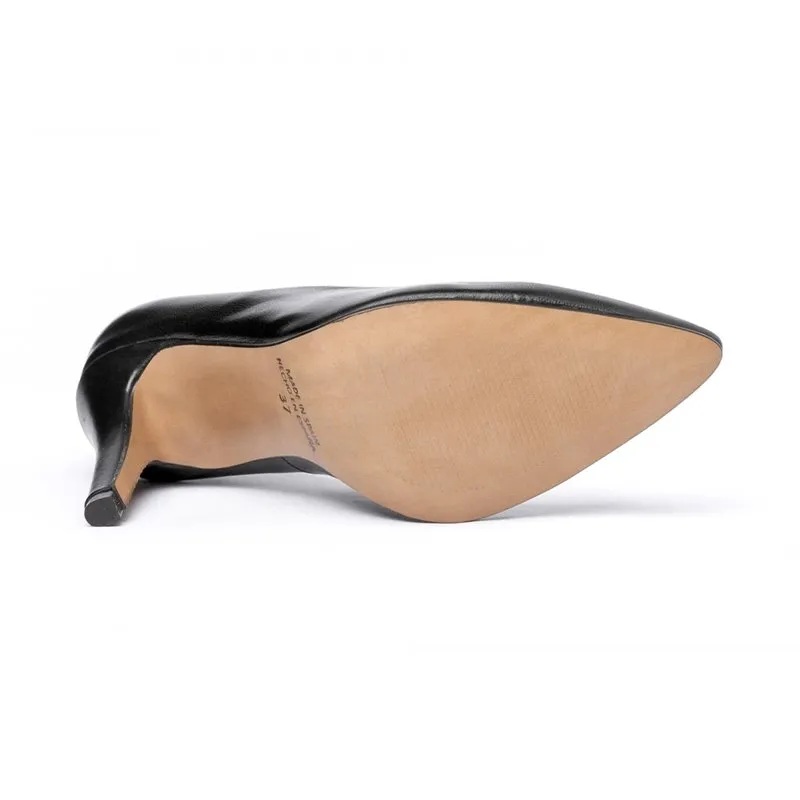 Zapatos De Salón Mujer Piel Napa Tacón Alto 1494 Negro, de Eva Mañas