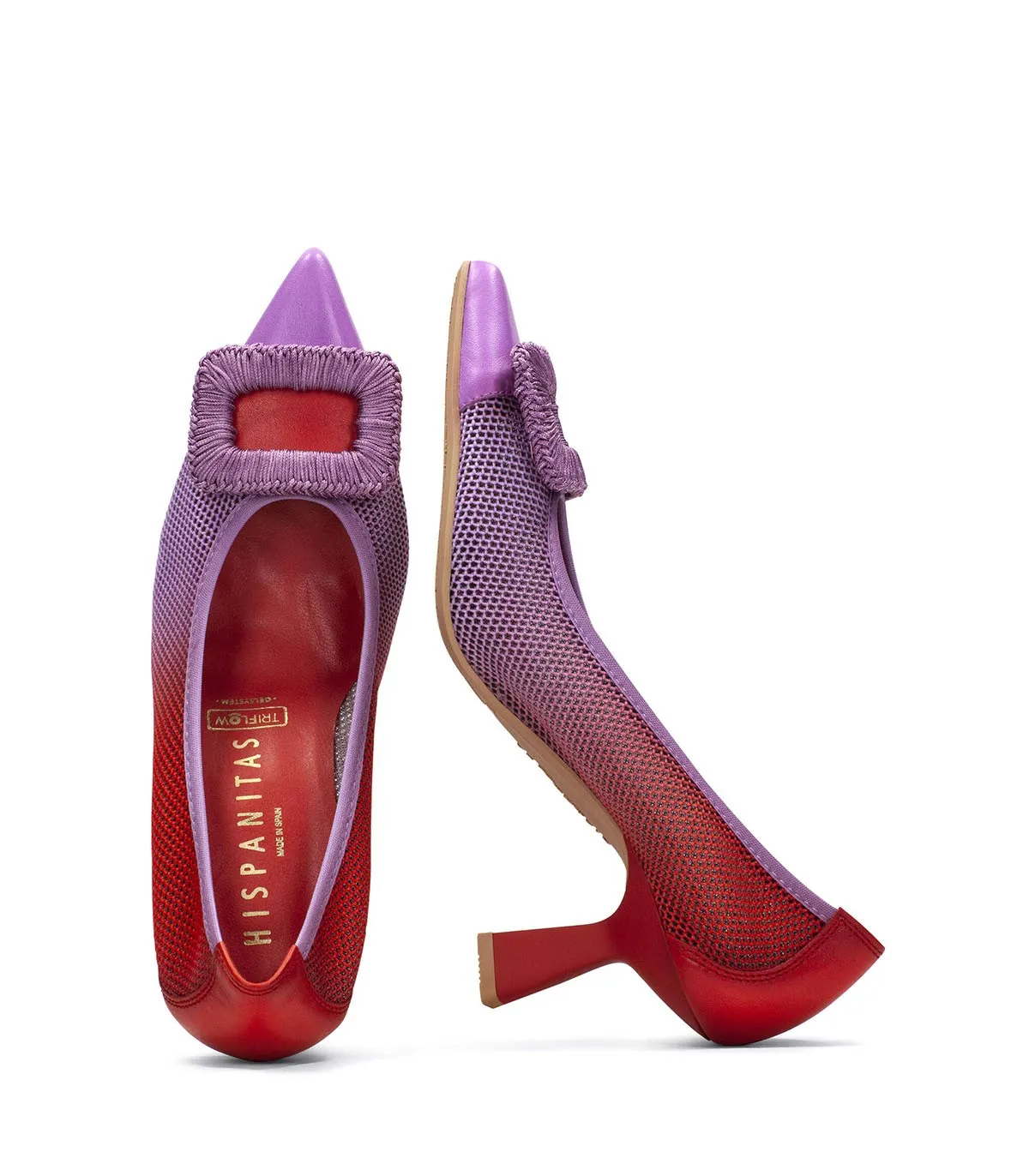 ZAPATOS DE TACÓN CON PUNTA AFILADA HISPANITAS NOVA BHV243337 SOHO FUXIA