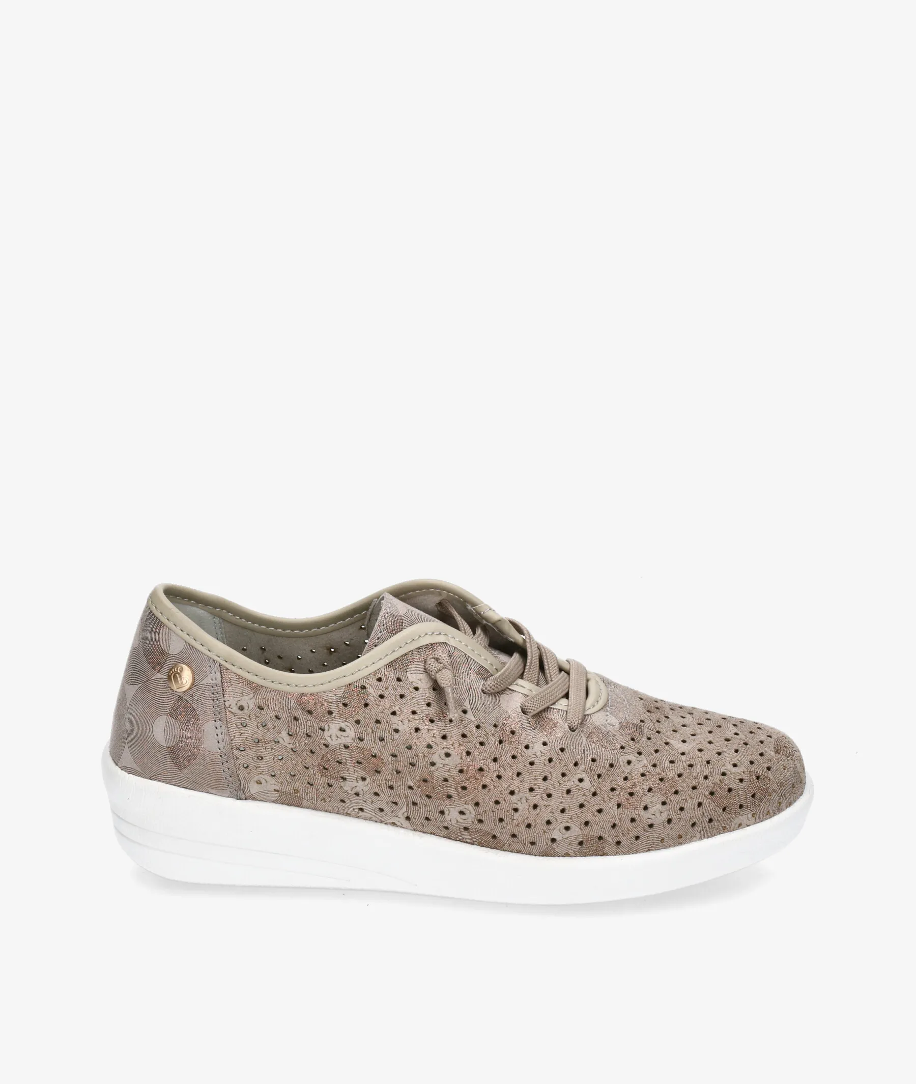 Zapatos de tacón bajo AMARPIES 26383 en topo
